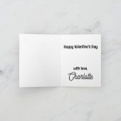 Carte Weimaraner Valentines journée (Intérieur)