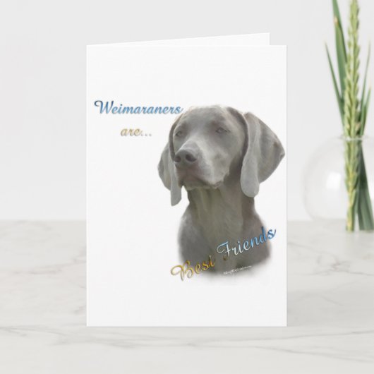Carte Weimeraner Best Friend 2 (Devant)