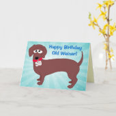 Carte Weiner de 50 ans (Fleur jaune)