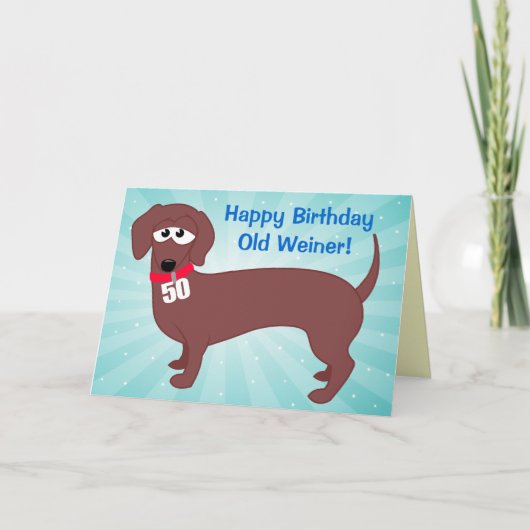 Carte Weiner de 50 ans (Devant)