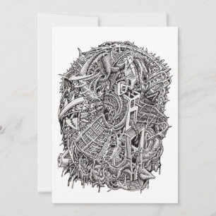 Carte Weirdhead par Brian Benson Flat Card