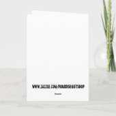 CARTE WEIRDLY JAMAIS APRÈS MARIAGE FUNNY GREETING CARD (Dos)