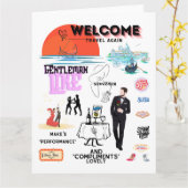 CARTE WELCOME AGAIN (Fleur jaune)