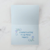 Carte WELCOME BABY BOY! Card (Intérieur)