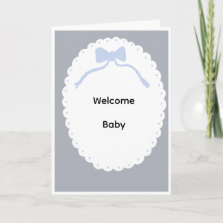 Carte Welcome baby card