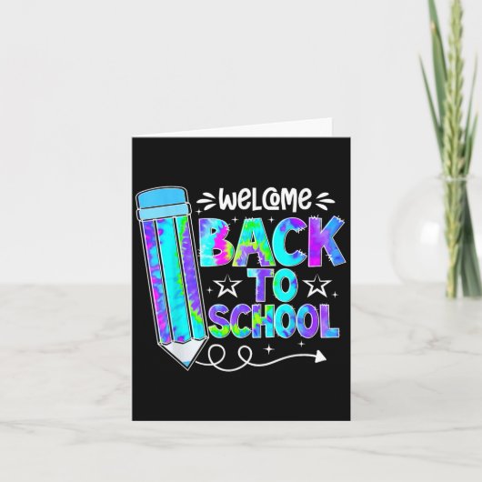 Carte Welcome Back To School Shirts First Day Of School (Devant)