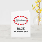 Carte Welcome Back, We Missed You (Fleur jaune)