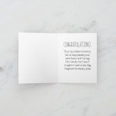 Carte Welcome Little Man New Baby Congratulations Card (Intérieur)