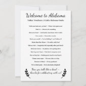 Carte Welcome to Alabama Personalized with Local Phrases (Dos)