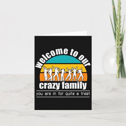 Carte Welcome To Our Crazy Family New Sister In Law Or S (Devant)