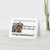 Carte Welcome to the Family Engagement Congratulations (Devant)