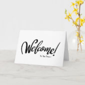 Carte Welcome To The Team (Fleur jaune)