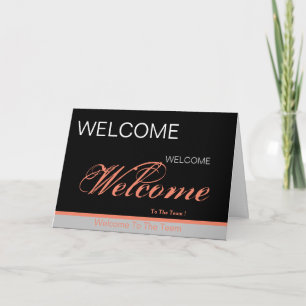 Carte Welcome To The Team