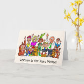 Carte Welcome to the Team Custom (Fleur jaune)