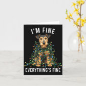 Carte Welerrier Christmas I'm Fine Everything Is Fine Pr (Fleur jaune)