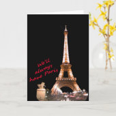 Carte We'll Always Have Paris Card Standard (5" x 7") (Fleur jaune)