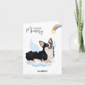 Carte Welsh Corgi Angel Chien Memorial Animaux de compag (Devant)
