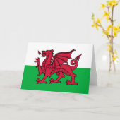 Carte Welsh Dragon (Fleur jaune)