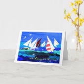 Carte Welsh Greeting Birthday (Fleur jaune)