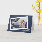 Carte Welsh Terrier (Fleur jaune)
