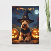Carte Welsh Terrier Halloween (Devant)