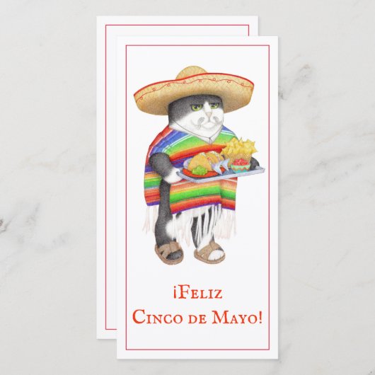 Carte WENDELITO Cinco de Mayo 8x4 (Devant / Derrière)