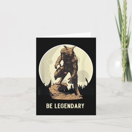 Carte Werewolf Be Legendary Motivational Insrational  (Devant)