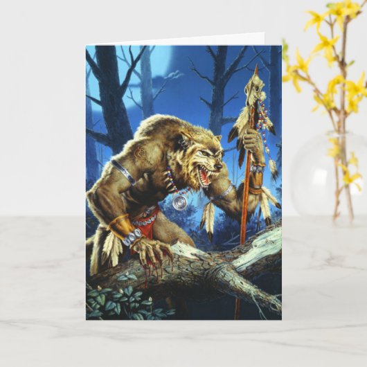Carte Werewolf Shaman (Fleur jaune)