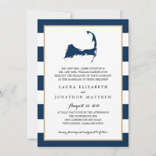 Carte West Dennis Cape Cod avec coeur MARIAGE