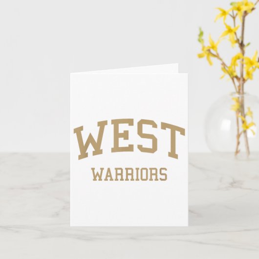 Carte West High School A Torrance Ca Retro Sports (Fleur jaune)