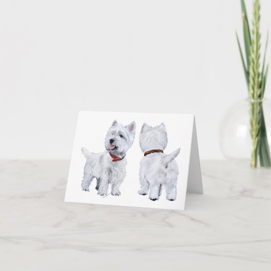 Carte West Highland White Terrier (Devant)