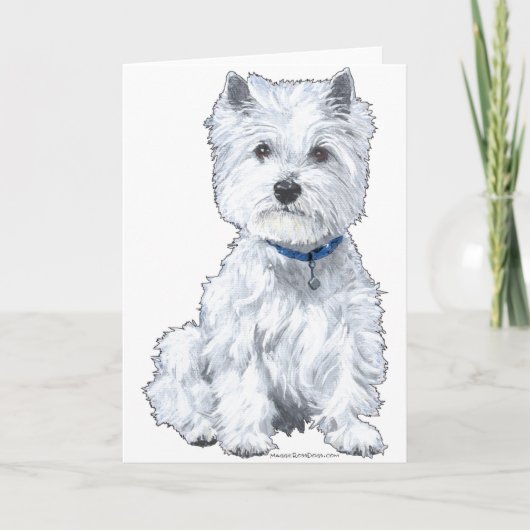 Carte West Highland White Terrier (Devant)