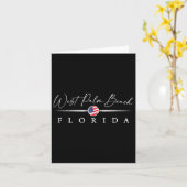 Carte West Palm Beach, Floride (Fleur jaune)
