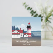 Carte West Quoddy Head Lighthouse (Debout devant)