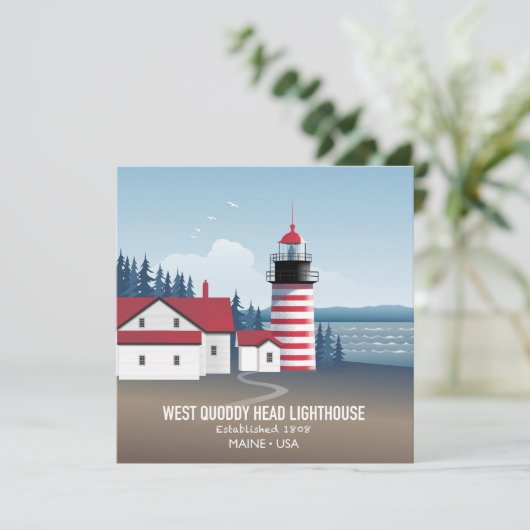 Carte West Quoddy Head Lighthouse (Debout devant)