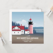 Carte West Quoddy Head Lighthouse (Devant/Arrière en situation)