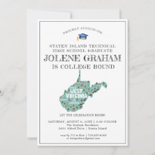 Carte West Virginia   College Bound Graduation Party