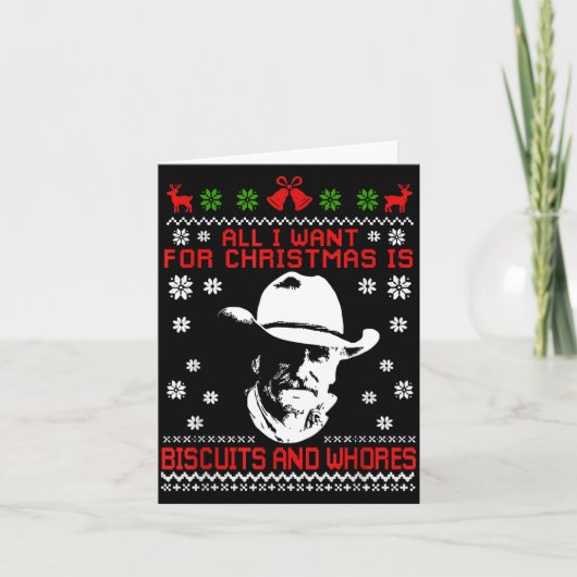 Carte Western Biscuits And S Christmas Quote (Devant)