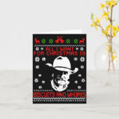 Carte Western Biscuits And S Christmas Quote (Fleur jaune)