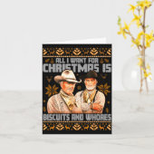 Carte Western Biscuits And S Christmas Ugly  (Fleur jaune)