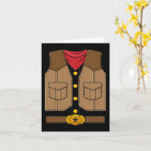 Carte Western Cowboy Halloween Garçons Enfants (Fleur jaune)