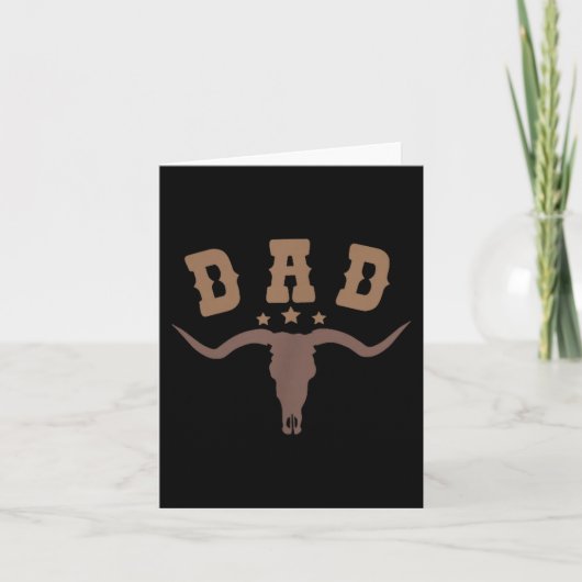 Carte Western Dad First Second Birthday Cowboy Family Ma (Devant)