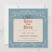 Carte Western Horse Lovers Wedding Save the Date Card (Devant)