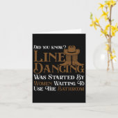 Carte Western Line Dance 5678 Funny Line Dancing (Fleur jaune)