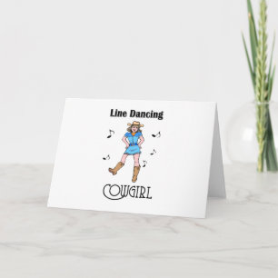 Carte Western "Line Dancing Cowgirl"