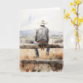 Carte Western Prairie Amour et souvenirs intemporels (Fleur jaune)