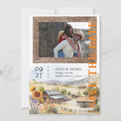 Carte Western Ranch Wedding Enregistrer la date (Devant)