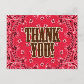 Carte Western Thank You (Dos)