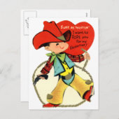 Carte Western Valentine (Devant / Derrière)