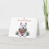 Carte Westie Christmas Wives (Devant)